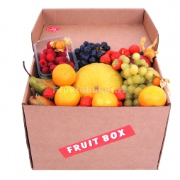 коробка с фруктами с дыней